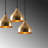 Modern Scandinavian Chandelier, Vintage Metal Body, 16.5 x 16.5 x 44.9 Inches | Adjustable Height, 3 x E27 Max 40W Sockets | Elegant Lighting for Home Décor, Living Room, Dining Room, and Entryways-1862059233