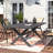 Adasha Rectangular Metal Outdoor Dining Table