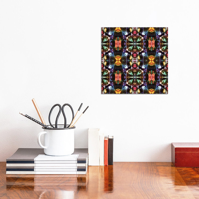 Stained Glass Window Pattern by Barruf - Wrapped Canvas Gallery-Wrapped Canvas Giclée, 30.48 cm H x 30.48 cm W