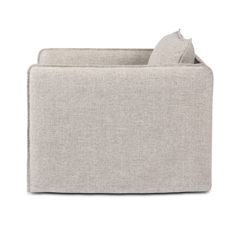Andre Swivel Armchair, Alessi Slate Polypropylene/Olefin