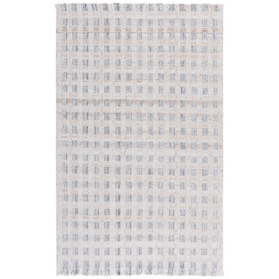 Asawer Renewal Hand Woven Pet Yarn Pile Plaid Rug
