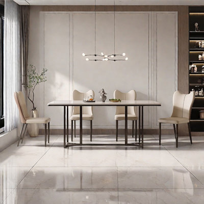 light luxury style sintered stone dining table