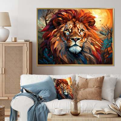 " Lion Regal King Geometric "