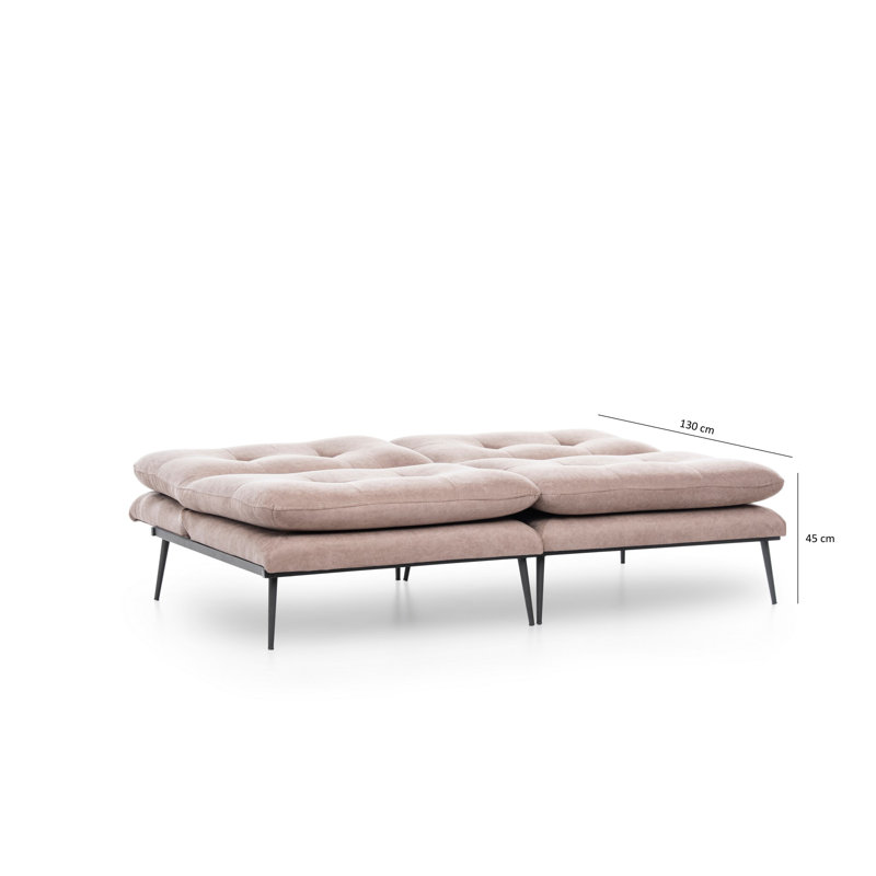Canapé-lit 70,87 po Whitwell, Beige