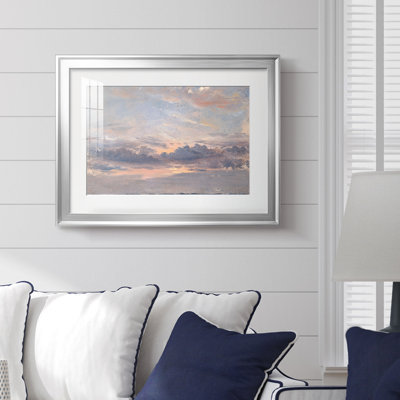 Cloud Study-John Constable-Framed Print with Mat and glass-c. 1821–1822
