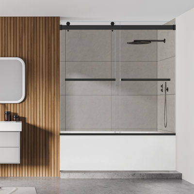 Porte de baignoire sans cadre 60 "x H 58"
