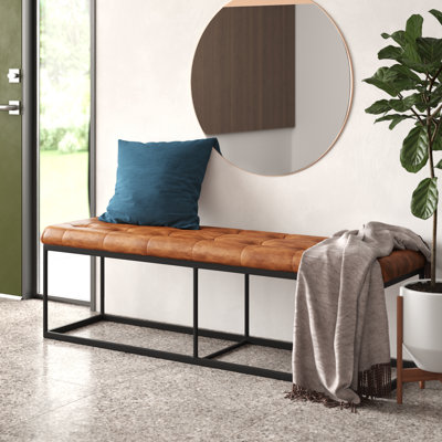 Banc en cuir véritable Moldenhauer