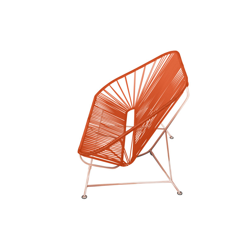 InLove Indoor/Outdoor Handmade Loveseat, Orange/Copper