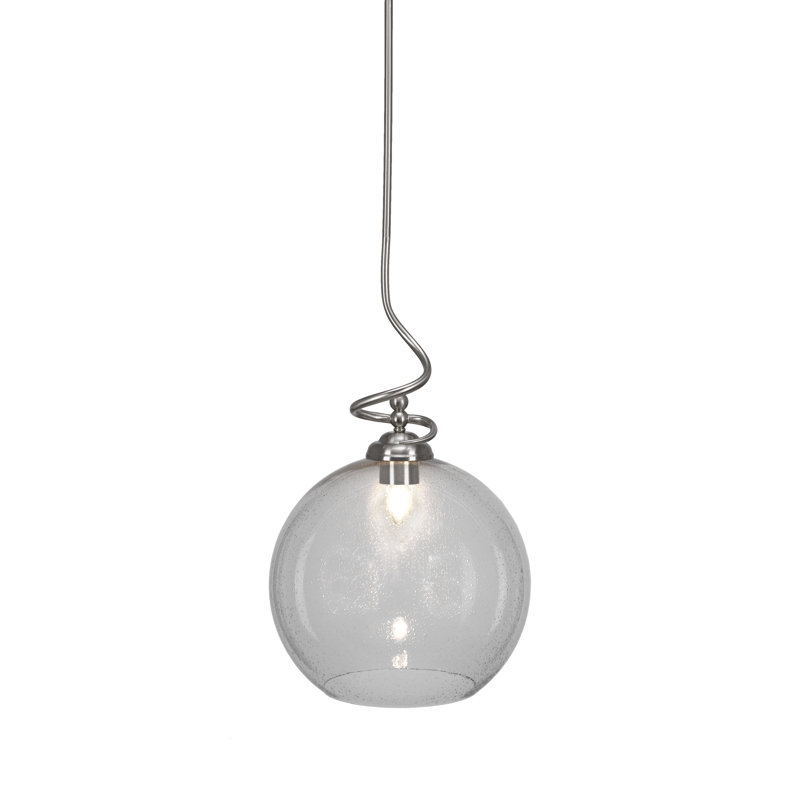 Luminaire suspendu Capri Capri, Nickel brossé, H 19,25 po x l 11 po x P 11 po