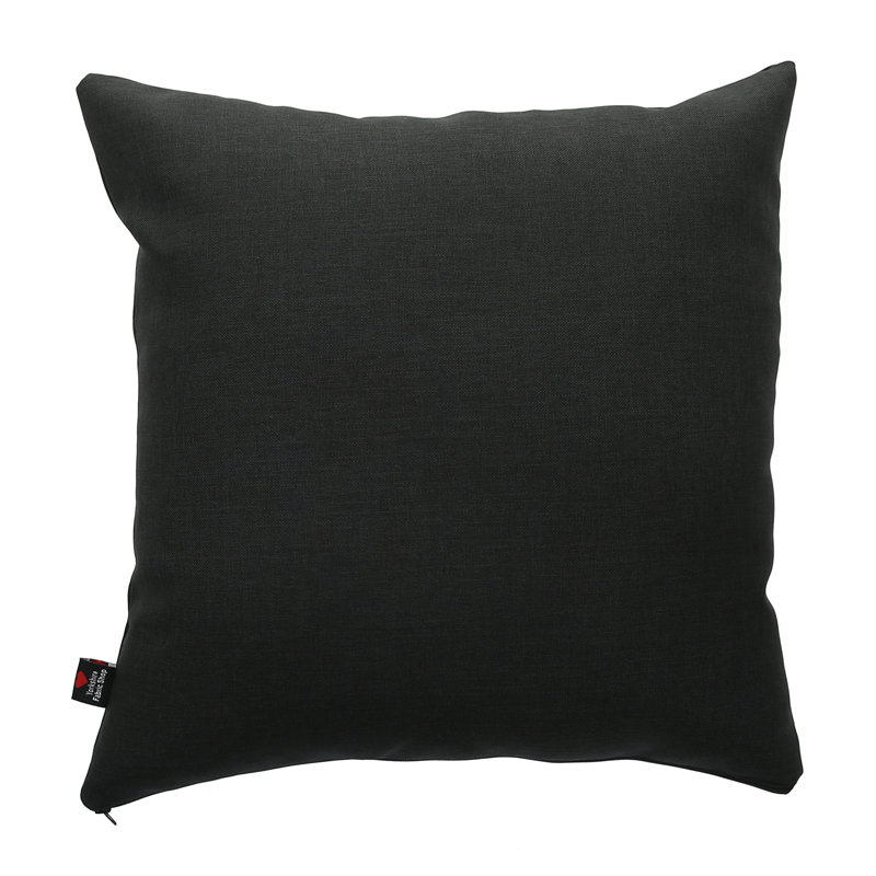 Alois Square Cushion, Large, Black