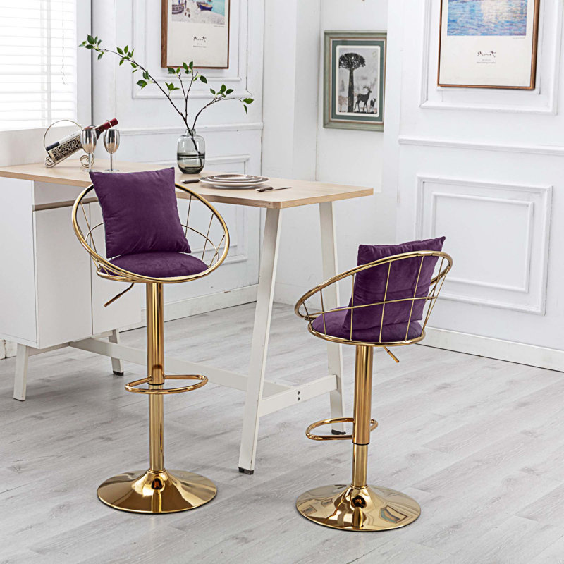Tabouret Julliette, Mauve