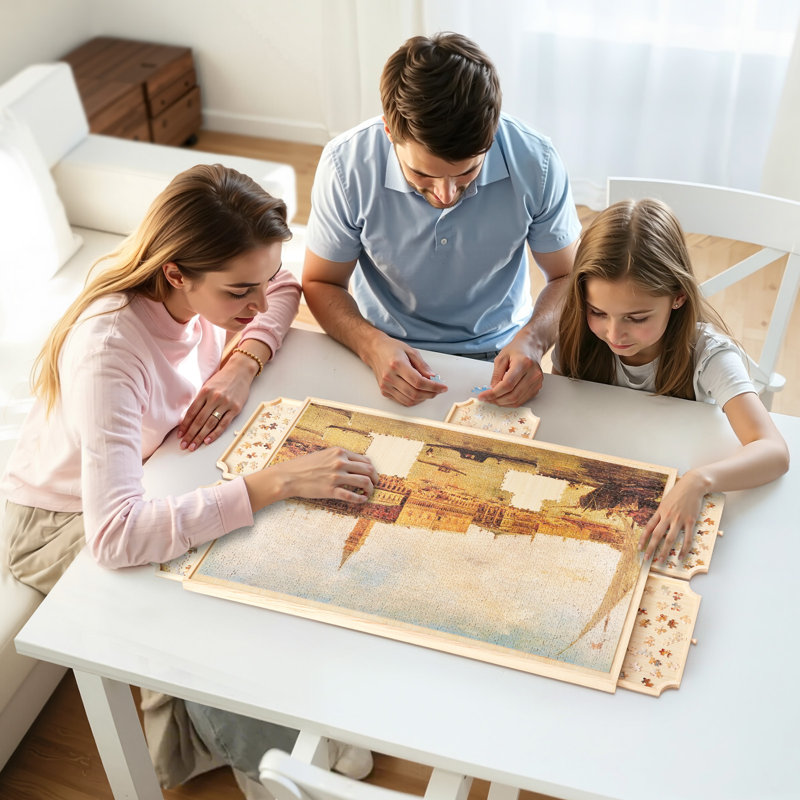 2000 Piece Puzzle Board with Drawers