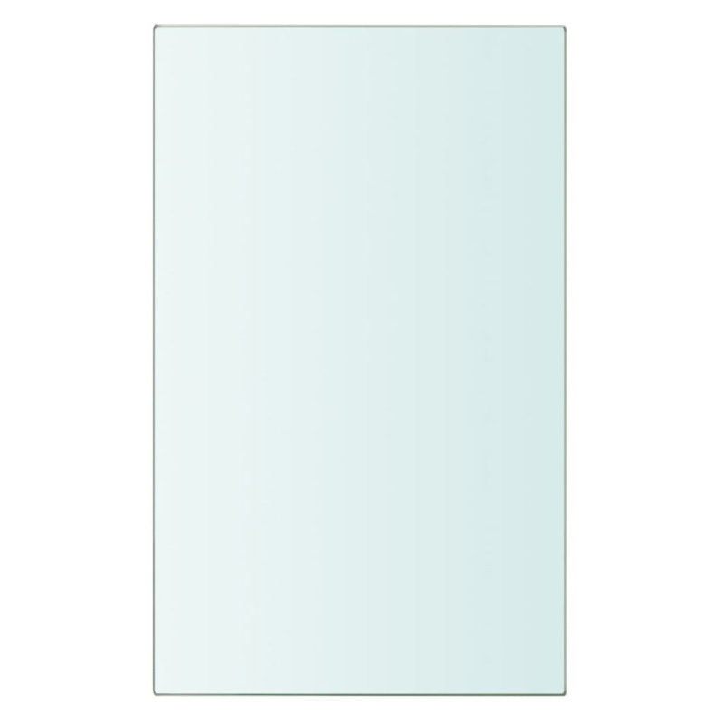 vidaXL Wall Shelf Floating Shelf Display Shelf Wall Mounted Tempered Glass, 0.8cm H x 20cm W x 12cm D