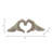 Millsap Ceramic Hand Heart Sculpture -859410192