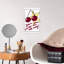 Cherry On Top Playful Retro Abstract Cherry Fruit Landscape Wall Art-129007771
