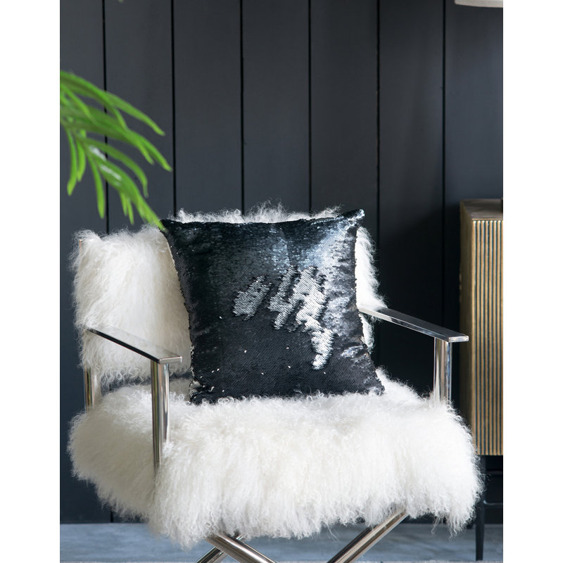 Silver and Black Glamorous Kids Throw Pillow Set