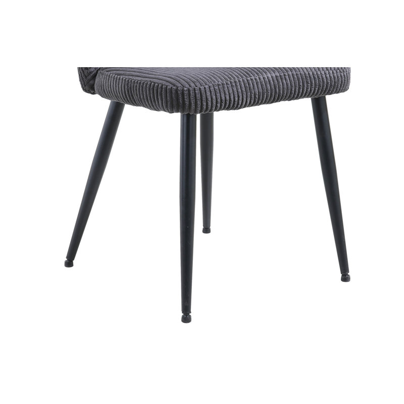 Wylandville 49cm H Upholstered Metal Side Chair, Grey
