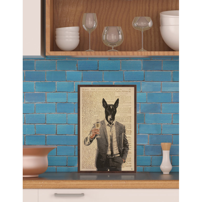 « canine bravos », impression encadrée, H 18 po x l 12 po x P 1,5 po