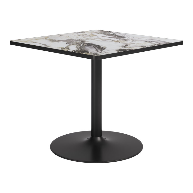 Table de salle à manger Caliza grise et noire