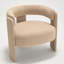 Fauteuil d'appoint en velours pour le salon-670499363