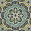 Tapis touffeté à la main 100% laine vert Cementon-29133533