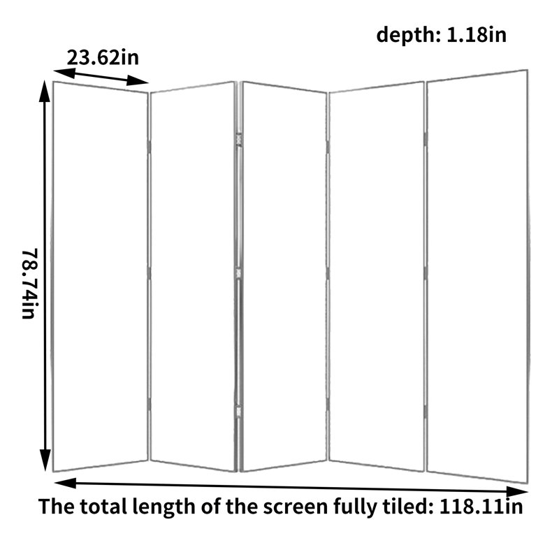 Deyounks, 5, 78.74"H x 118.11"W x 1.18"D