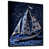 Toile avec cadre flottant noir