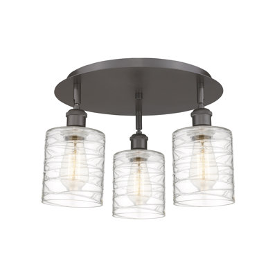 Dublin Glass Semi Flush Mount