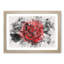 Red Rose in the Shadows - Picture Frame Painting Print-56855985-56855987