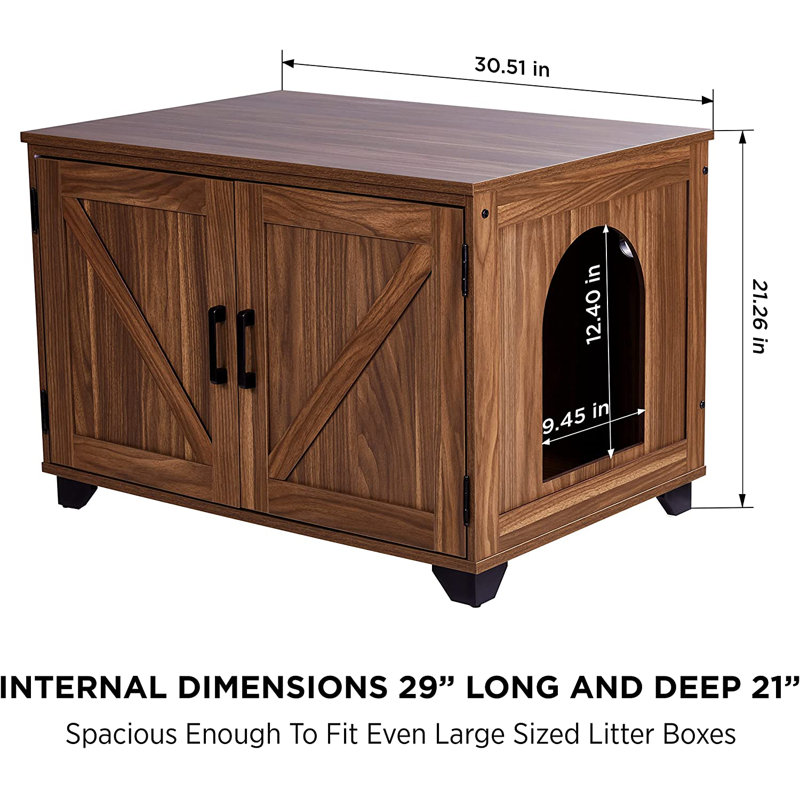 Wood Litter Box Enclosure