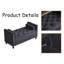 Banc de rangement en velours Azruddin-136249670