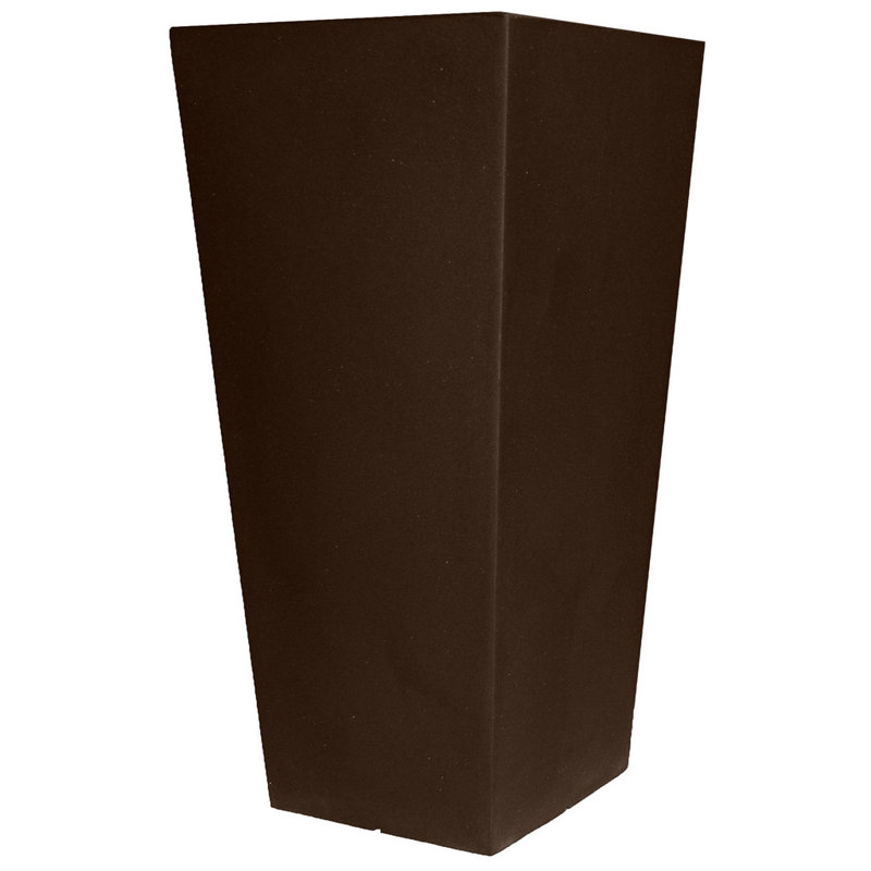 Queens Boulevard Pot Planter, 26" H x 13" W x 13" D, Espresso
