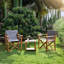 Chaise de réalisateur pliante en bois massif (ensemble de 2)-1157687108