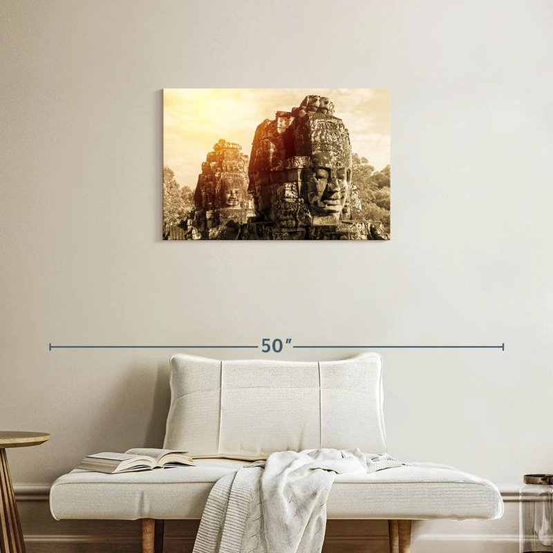 Adella, visages du temple Bayon, H 20 po x l 30 po