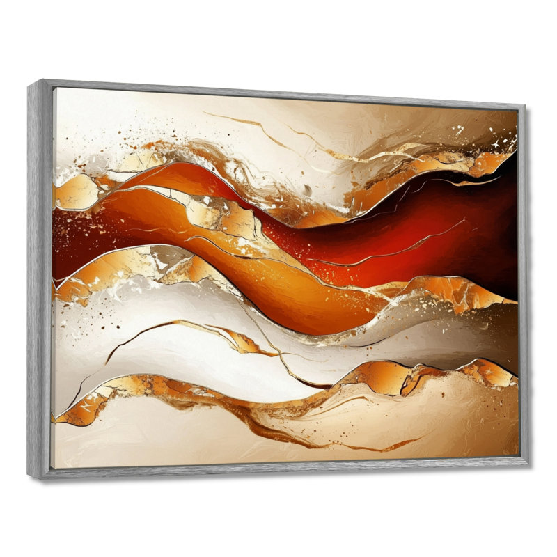 Harmonie de marbre contrastant - art mural abstrait en marbre, salon, H 12 po x l 20 po, Argent argent