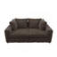 Canapé 102,4 po en velours côtelé 102,4 po, canapé-lit rembourré moderne et confortable, sièges profonds avec coussins moelleux et repose-pieds mobile, fauteuil convertible