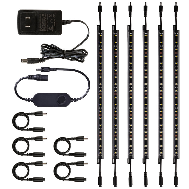 Gunbox LED Voice Control Smart Safe Lighting Kit, Dimmable Under Cabinet Strip Bar Lights