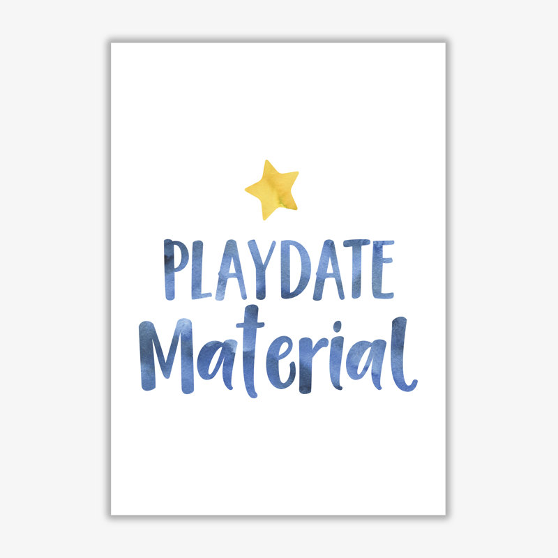 Playdate Material - Painting, No Frame, 42 cm H x 30 cm W x 1 cm D