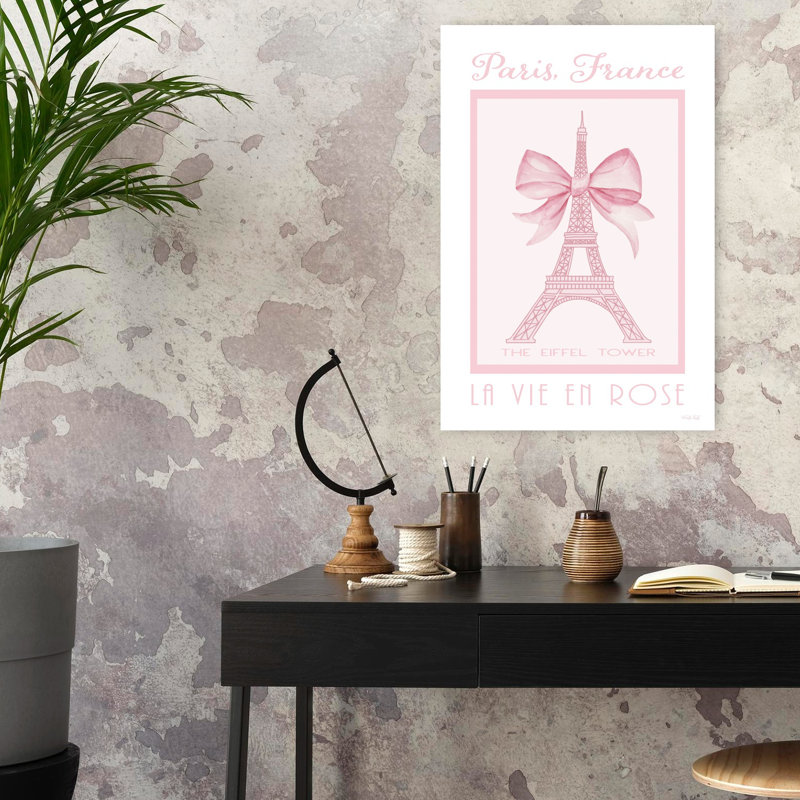 Paris France - La Vie En Rose by Cindy Jacobs - Wrapped Canvas Print, 60.96cm H x 40.64cm W