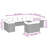 Vidaxl Garden Sofa Set Grey