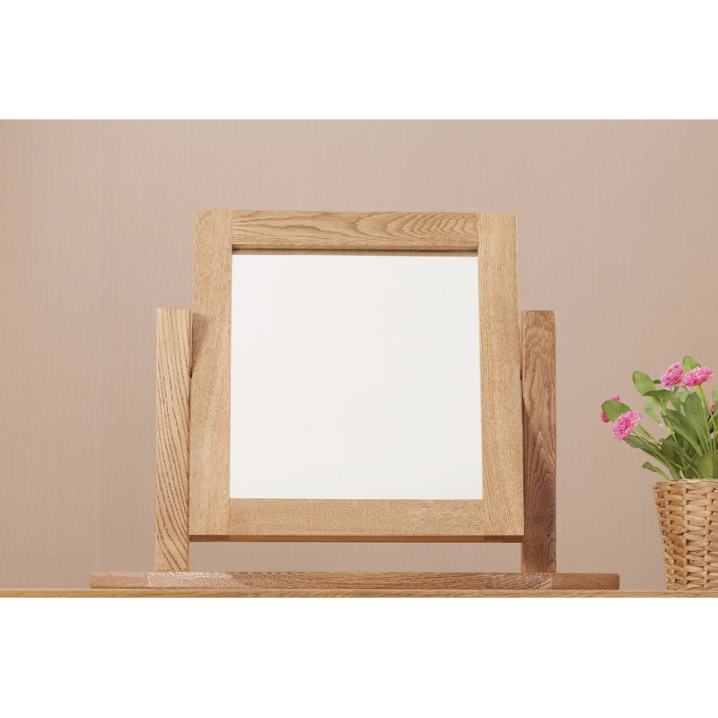 Wood Flat Floor Mirror