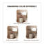 Commode 31,5 "simple blanche + brune avec coiffeuse et miroir