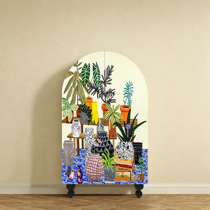 Garde-robe de chambre à coucher de style français, Noir / multicolore