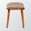 Banc décoratif en tissu brun clair et bois brun Chêne de Zoule, H 15,39 po x l 24,85 po x P 13,90 po