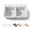 Riverby® 33" undermount double-bowl workstation kitchen sink