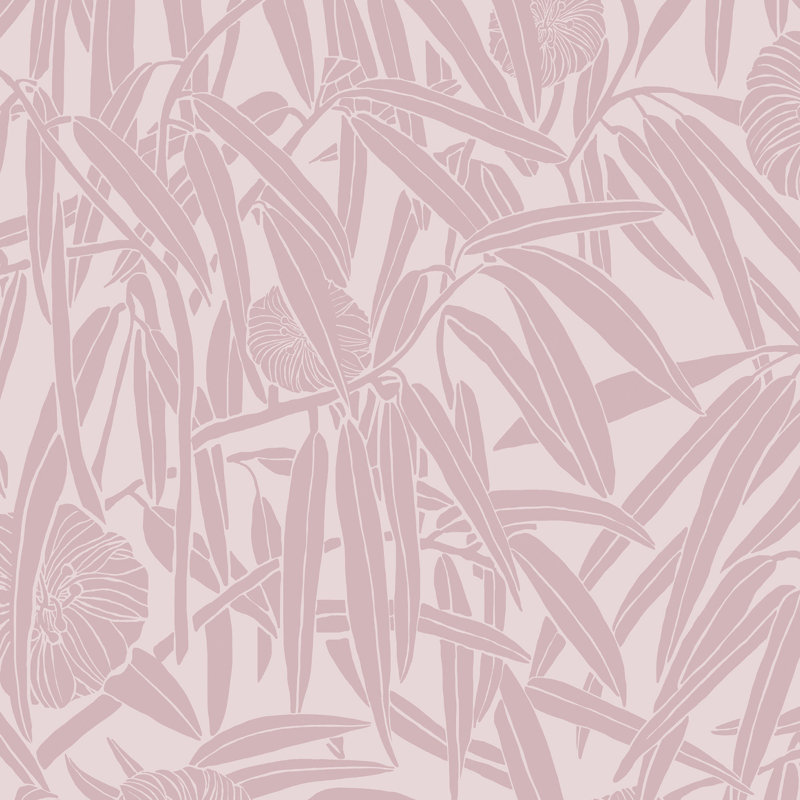 Astair Matte Paste the Wall Wallpaper Roll, Pink