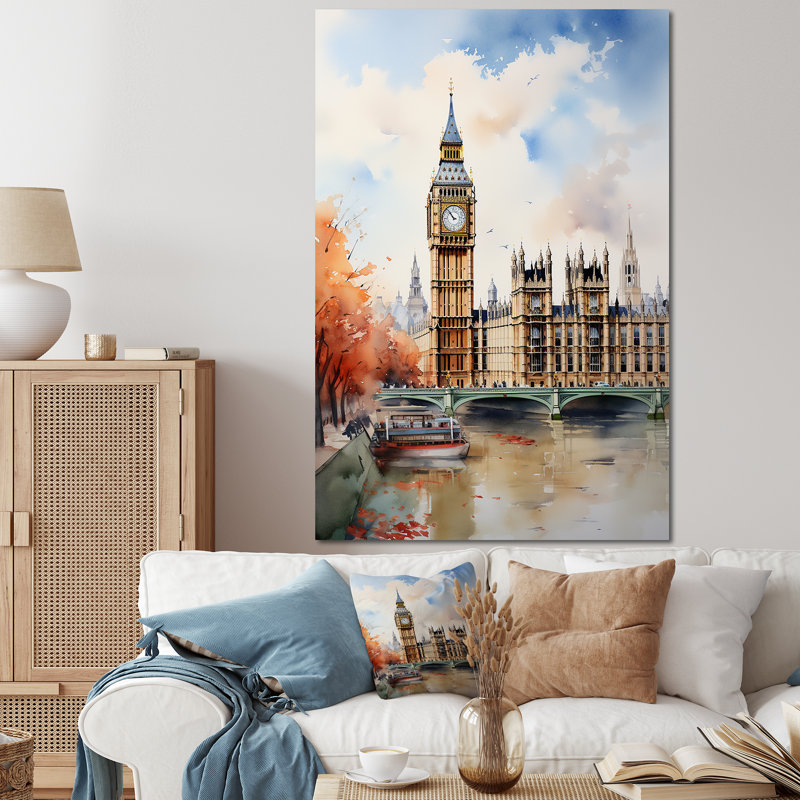 Big Benlondon Skylines I - City London Wall Ar, Toile tendue, H 20 po x l 12 po