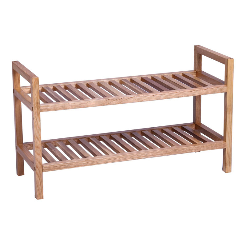 Ellis 6 Pair Stackable Solid Wood Shoe Rack