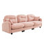Chenille rose trois - modulaire avec courbe ergonomique, épissage doux et flexible pour les espaces de vie