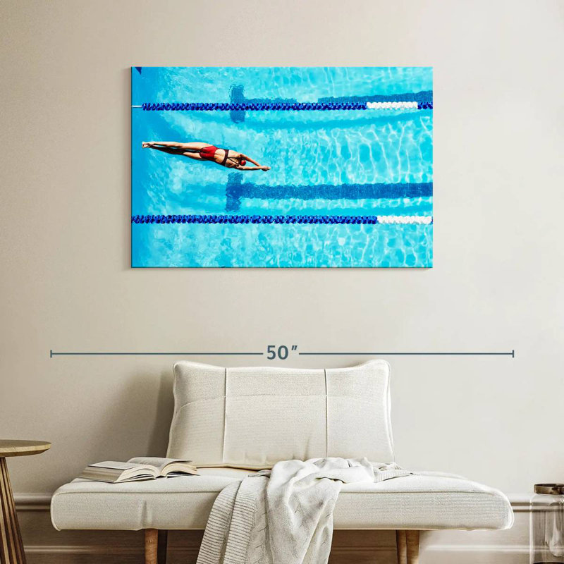 Sireci Competitive Swimming Athlete, 26" H x 39" W